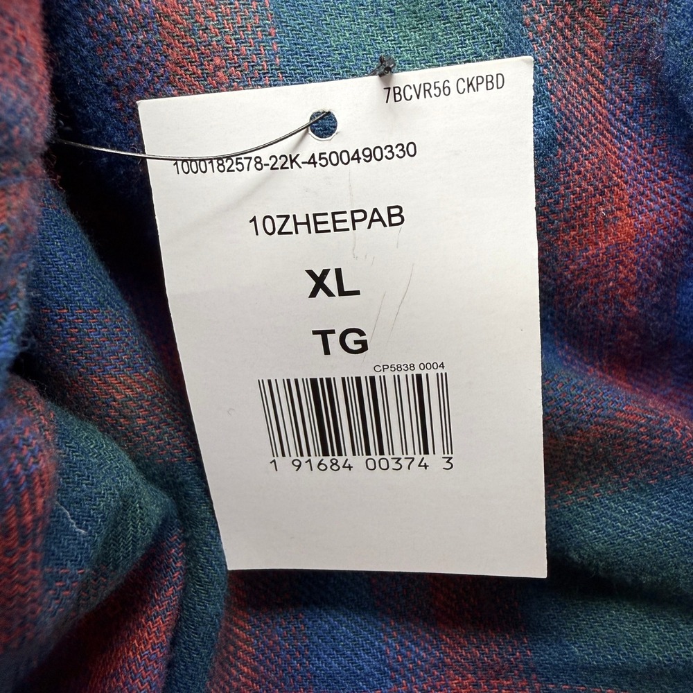 Wrangler Authentics Mens XL Quilted Lined Flannel Hooded Shirt Jacket Plaid NWT - Picture 12 of 16